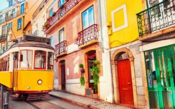 Straßenbahn in Lissabon, Portugal