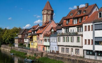 Häuser am Tauber in Wertheim